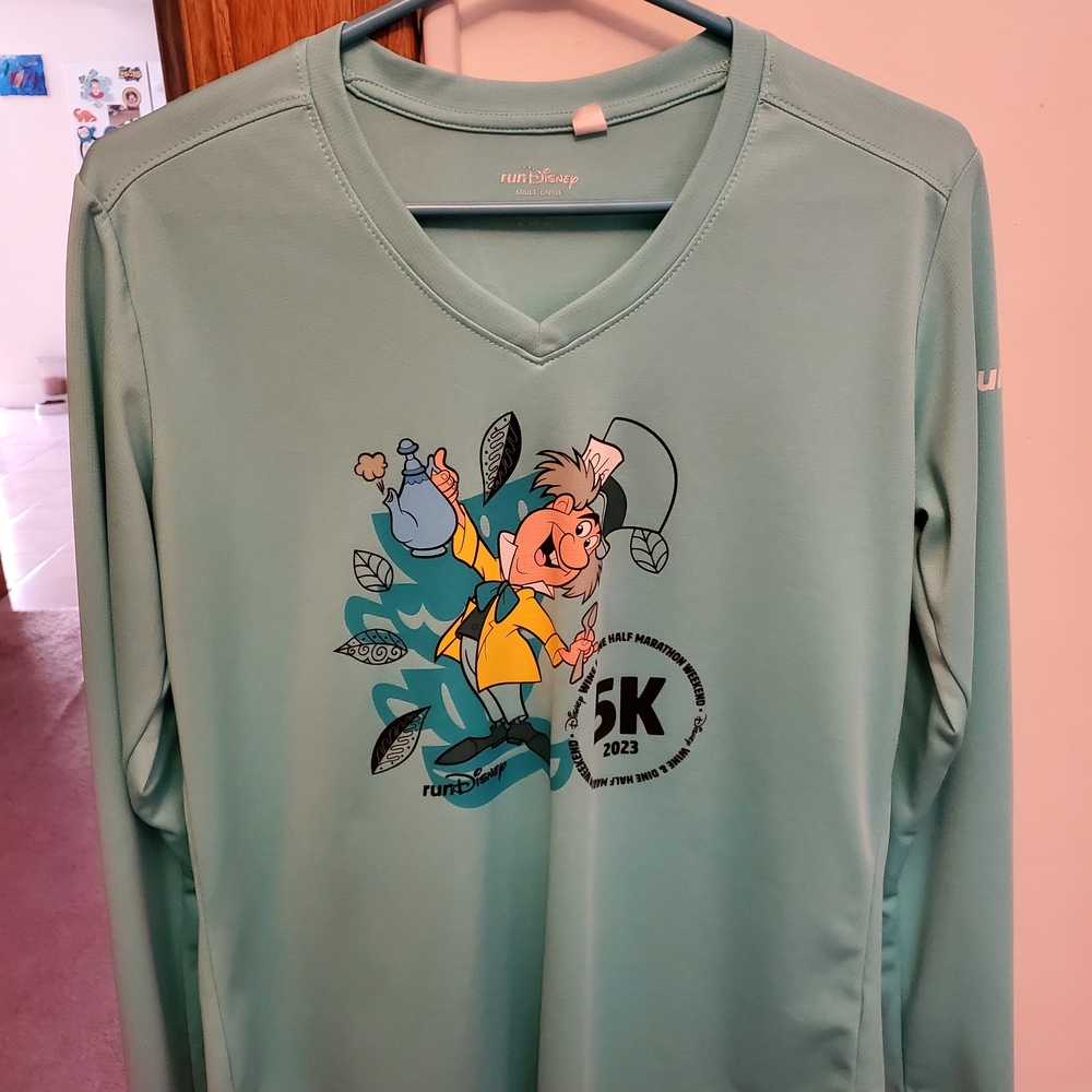 Mint Green RunDisney Long Sleeve Shirt